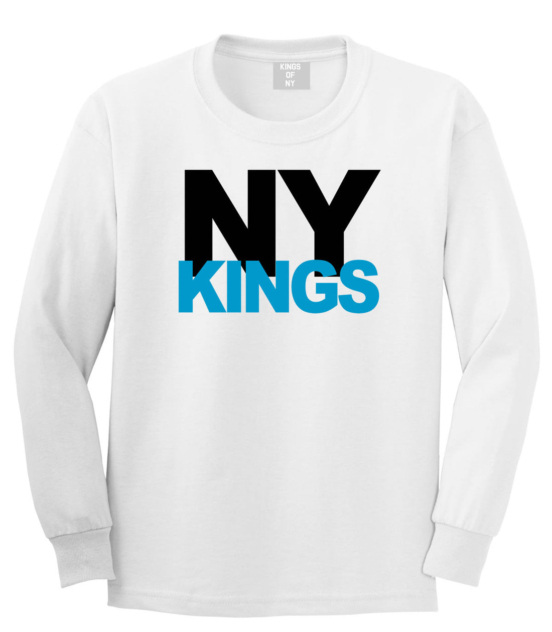 NY Kings Knows Long Sleeve T-Shirt in White By Kings Of NY