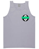 New York Mint Chest Logo Tank Top in Grey By Kings Of NY