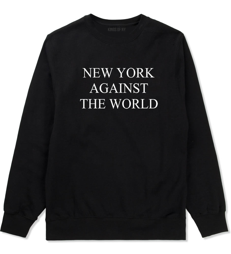 New York Against The World Crewneck Sweatshirt in Black by Kings Of NY