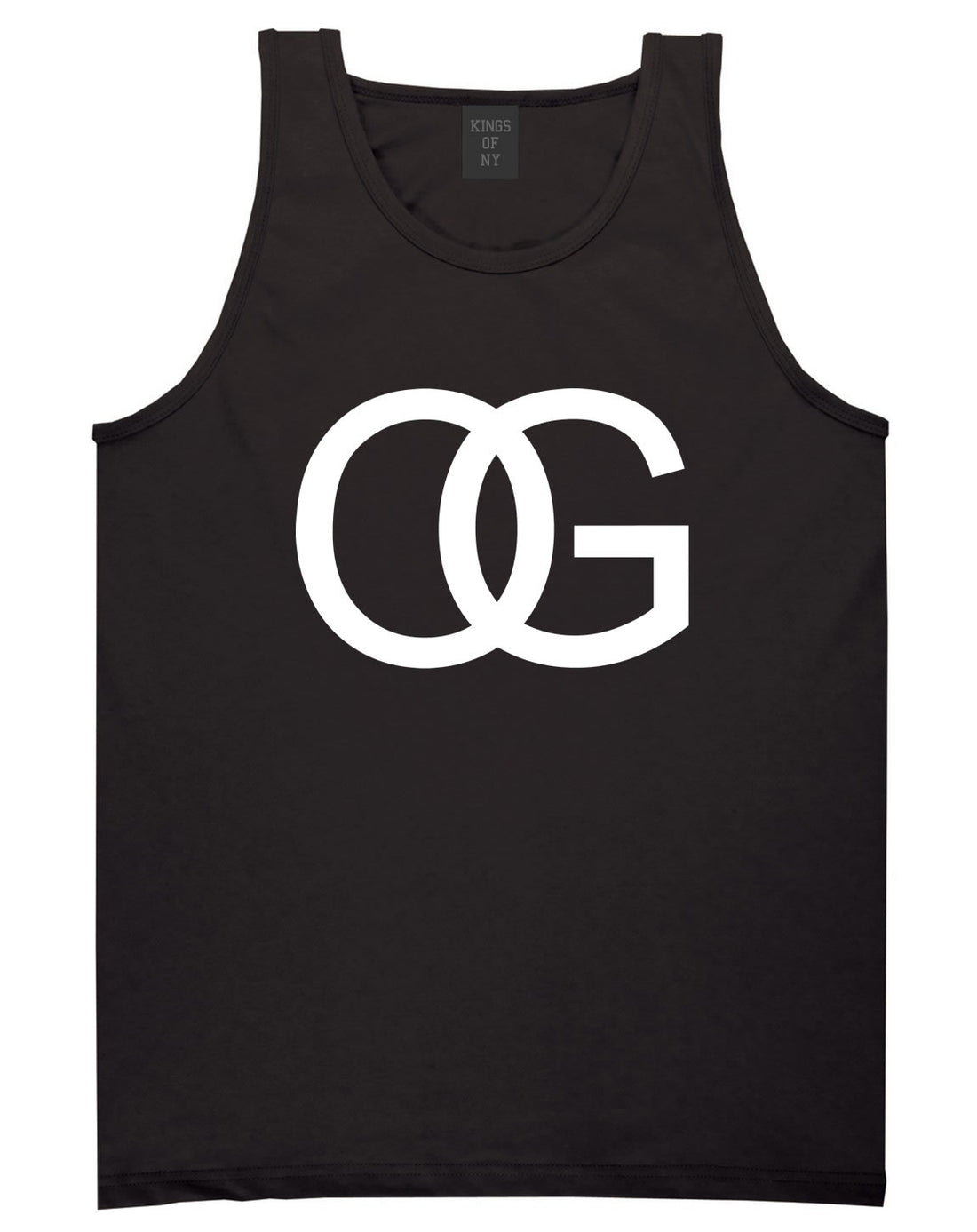 OG Original Gangsta Gangster Style Green Tank Top In Black by Kings Of NY