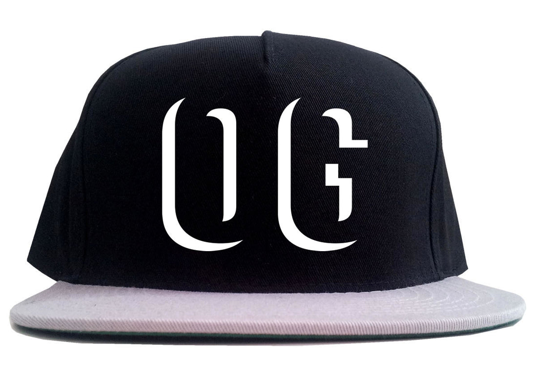 OG Shadow Originial Gangster 2 Tone Snapback Hat in Black and Grey by Kings Of NY