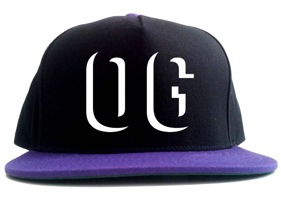 OG Shadow Originial Gangster 2 Tone Snapback Hat in Black and Purple by Kings Of NY