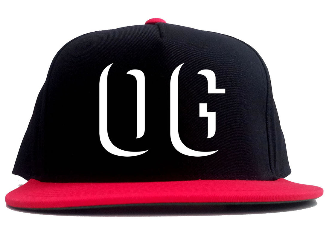 OG Shadow Originial Gangster 2 Tone Snapback Hat in Black and Red by Kings Of NY