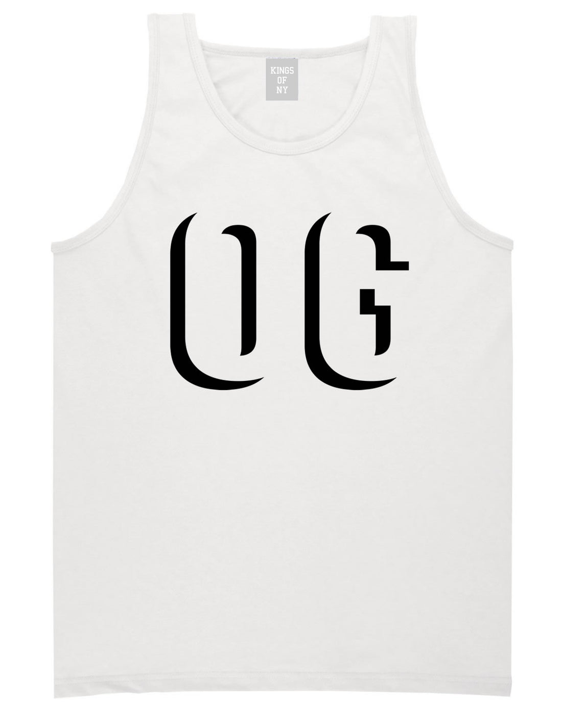 OG Shadow Originial Gangster Tank Top in White by Kings Of NY