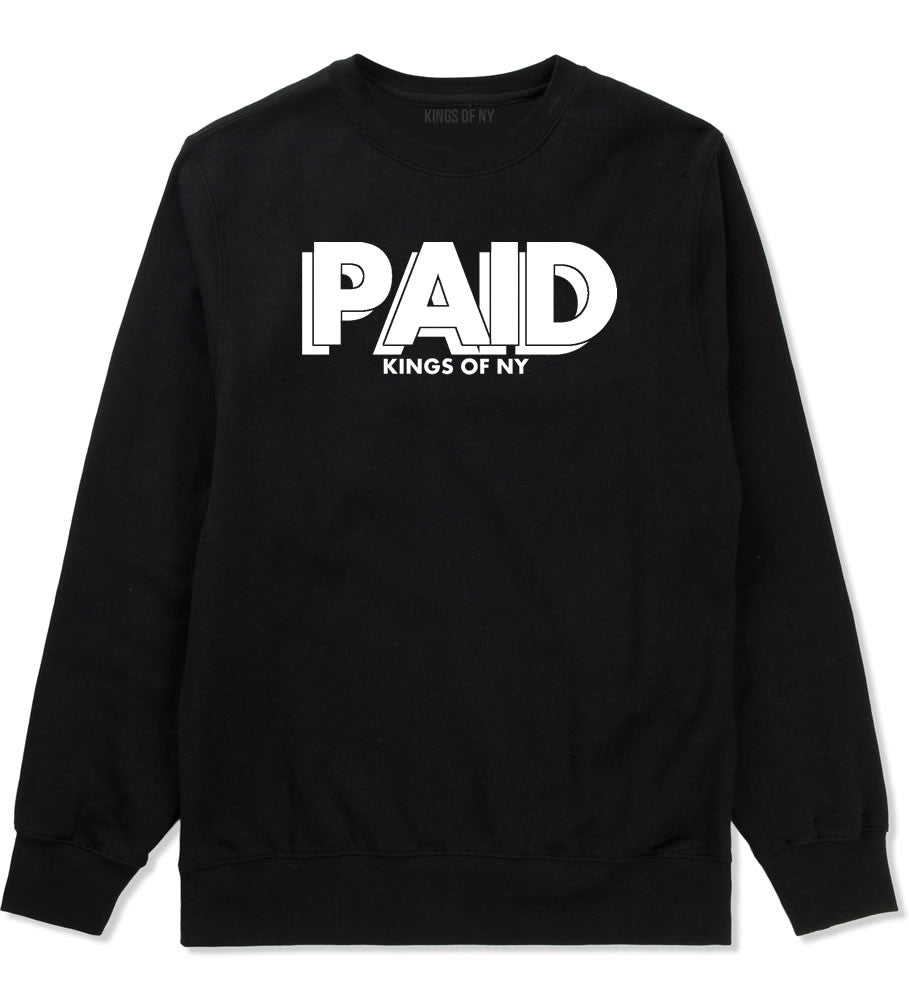 PAID Kings Of NY W15 Crewneck Sweatshirt in Black By Kings Of NY