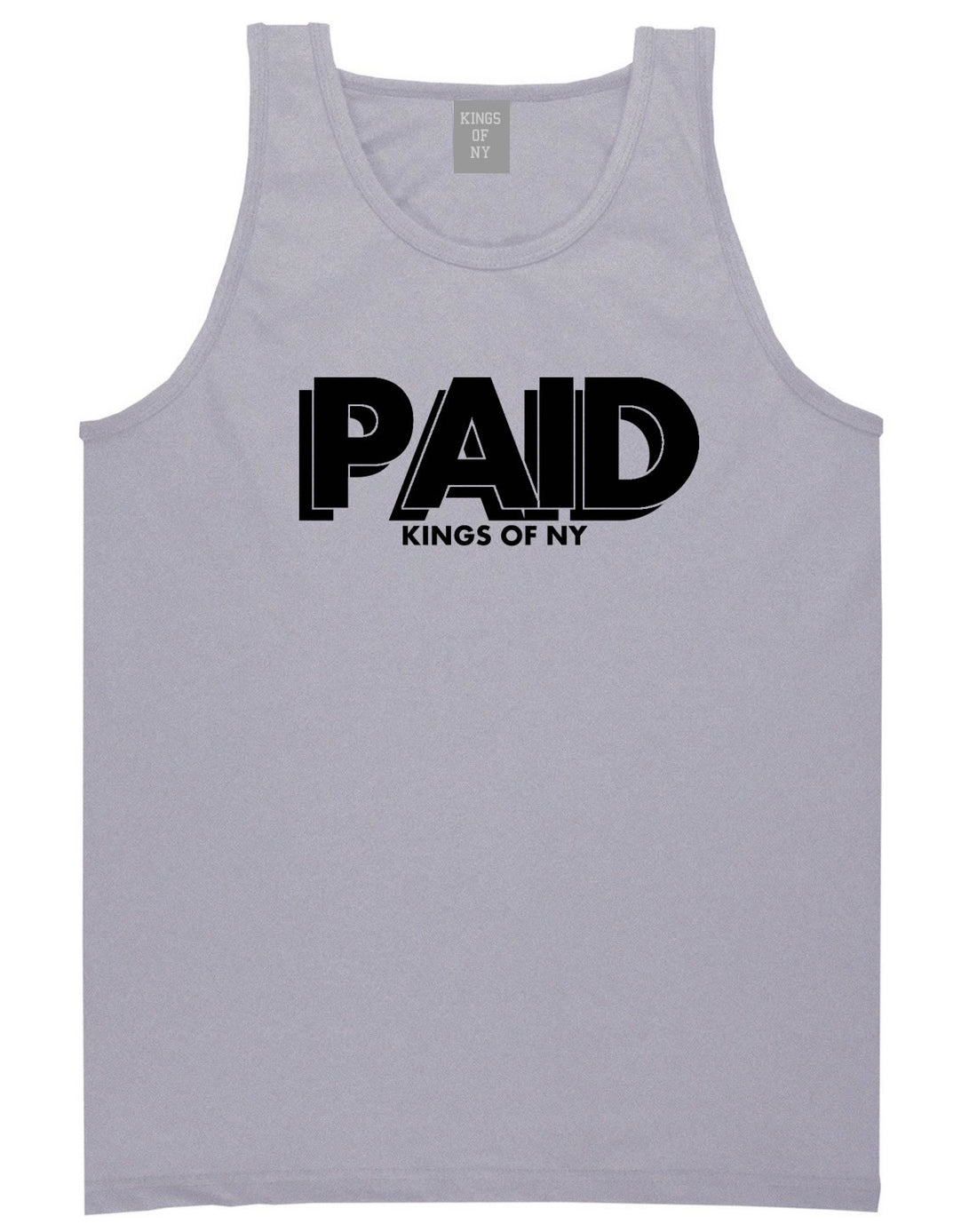 PAID Kings Of NY W15 Tank Top in Grey By Kings Of NY