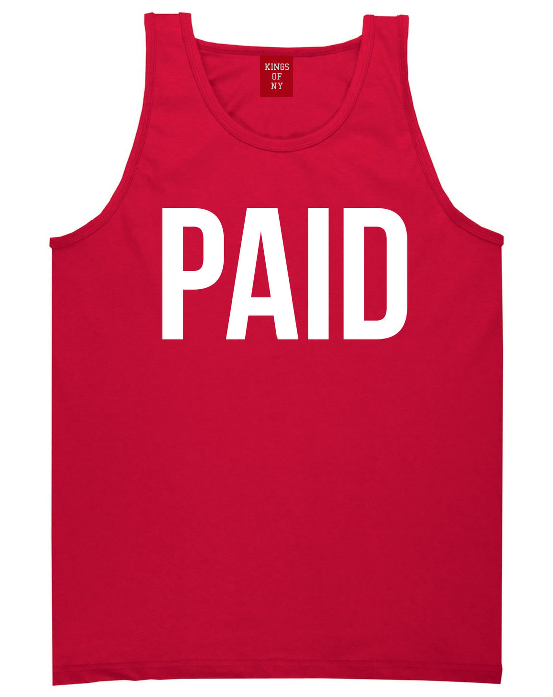 Kings Of NY Paid Tank Top in Red