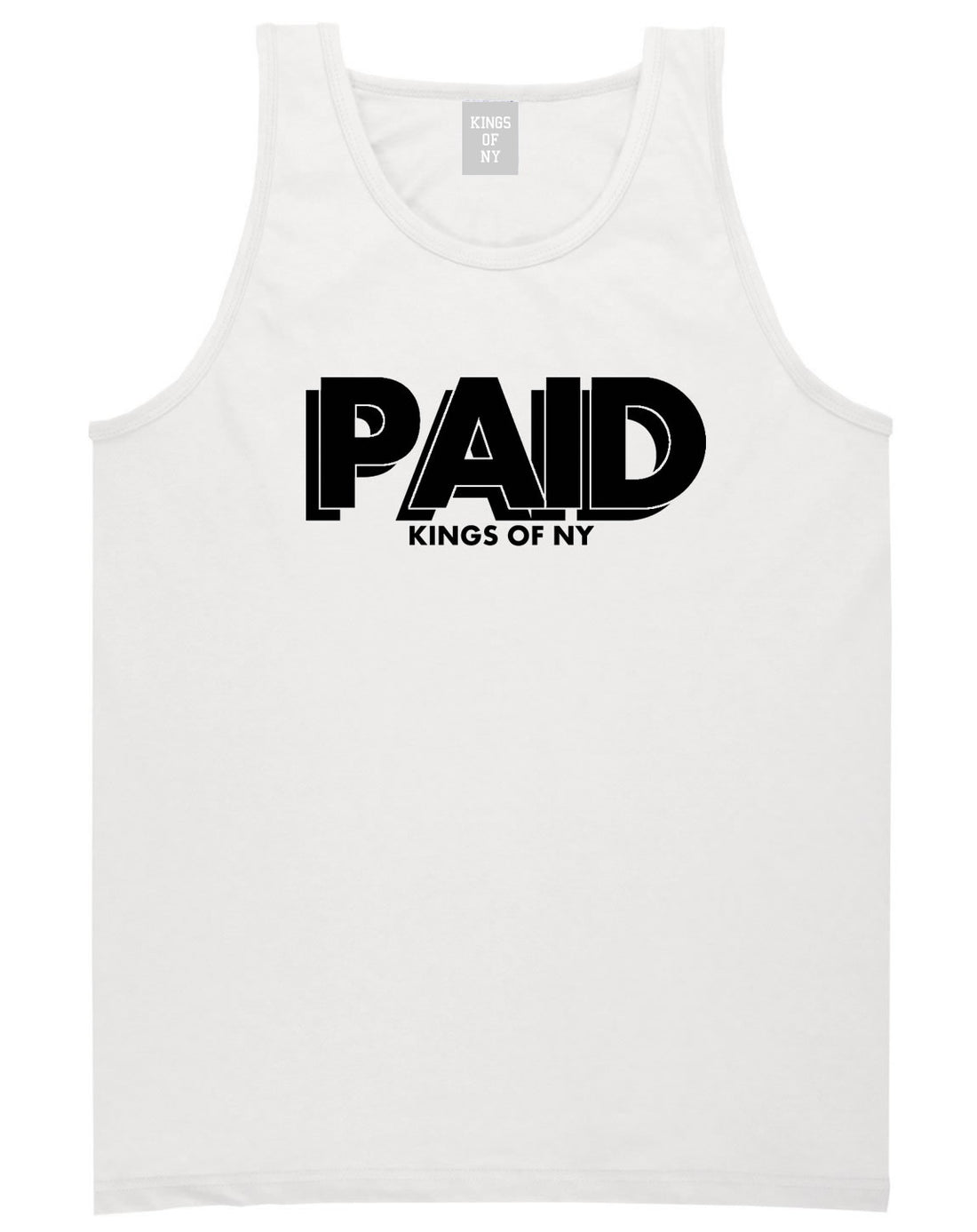 PAID Kings Of NY W15 Tank Top in White By Kings Of NY