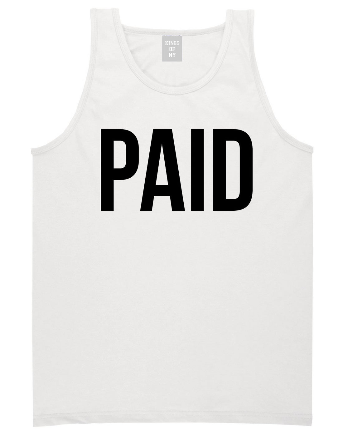 Kings Of NY Paid Tank Top in White