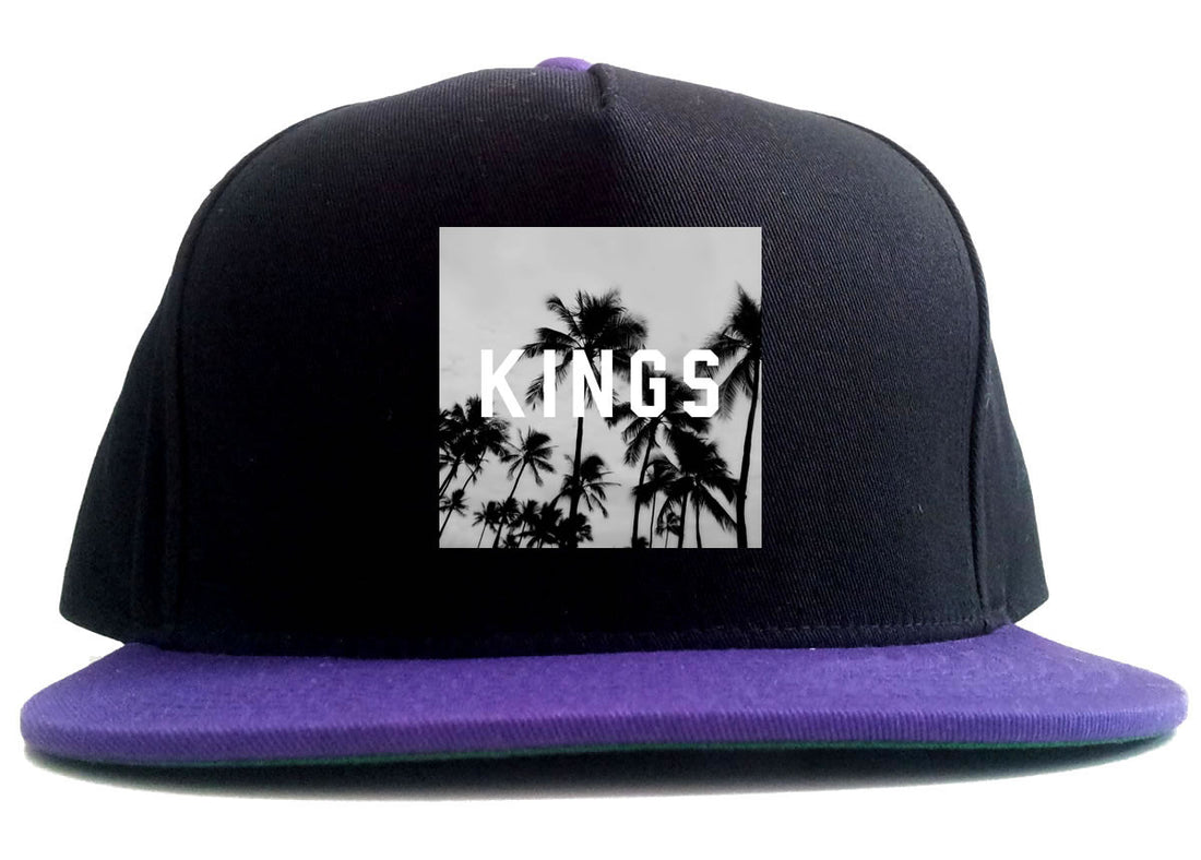 Kings Palm Trees Logo 2 Tone Snapback Hat By Kings Of NY