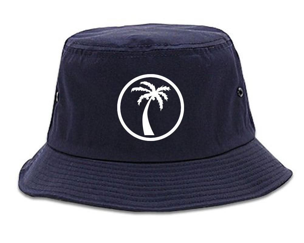 Palm Tree Chest Logo Bucket Hat Cap