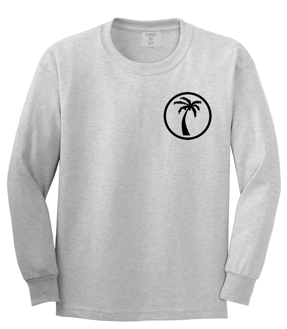 Palm Tree Chest Logo Long Sleeve T-Shirt