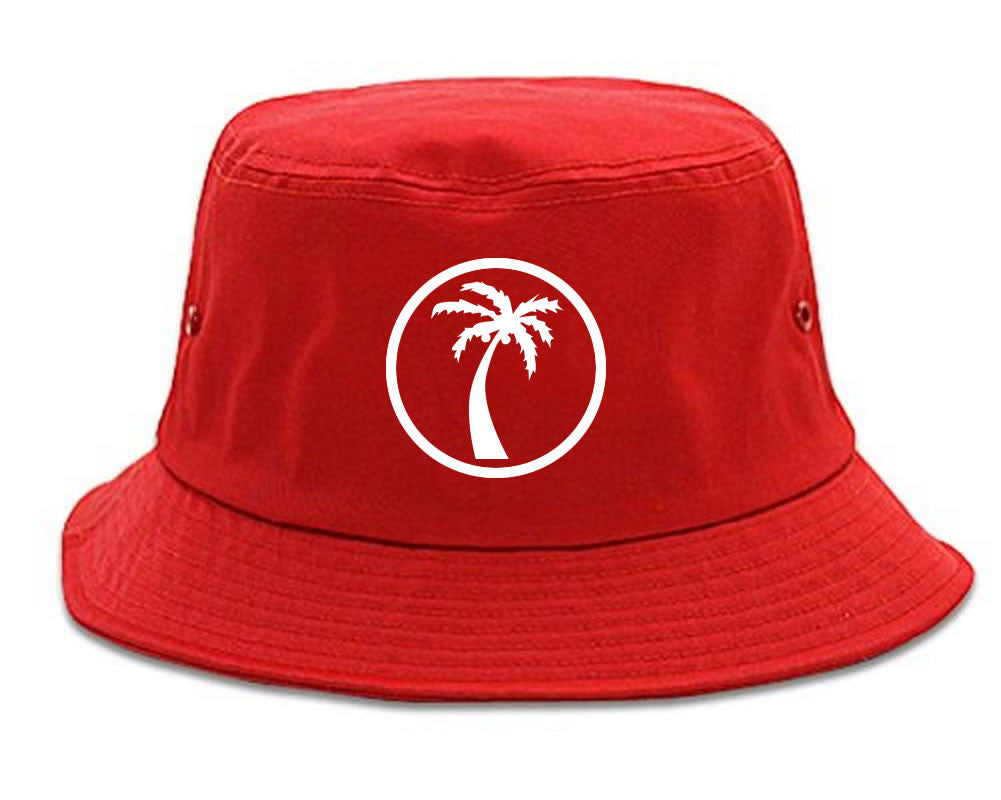 Palm Tree Chest Logo Bucket Hat Cap