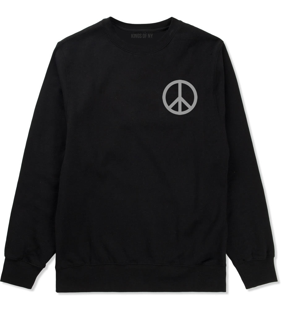 Peace Sign Symbol Emoji Meme Crewneck Sweatshirt