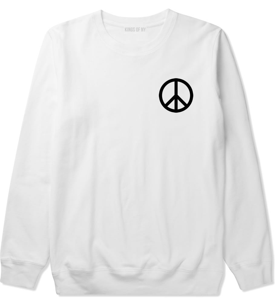 Peace Sign Symbol Emoji Meme Crewneck Sweatshirt
