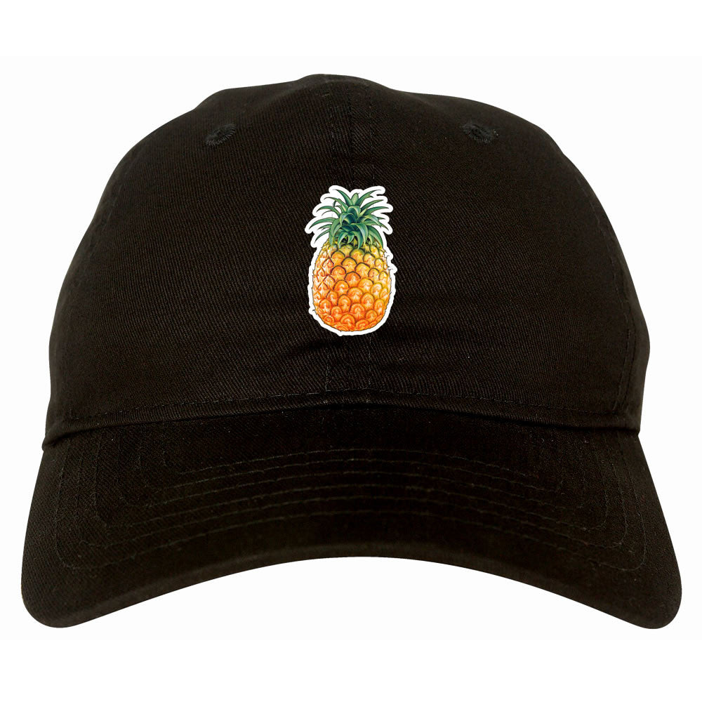 Pineapple Chest Logo Emoji Meme Dad Hat Cap