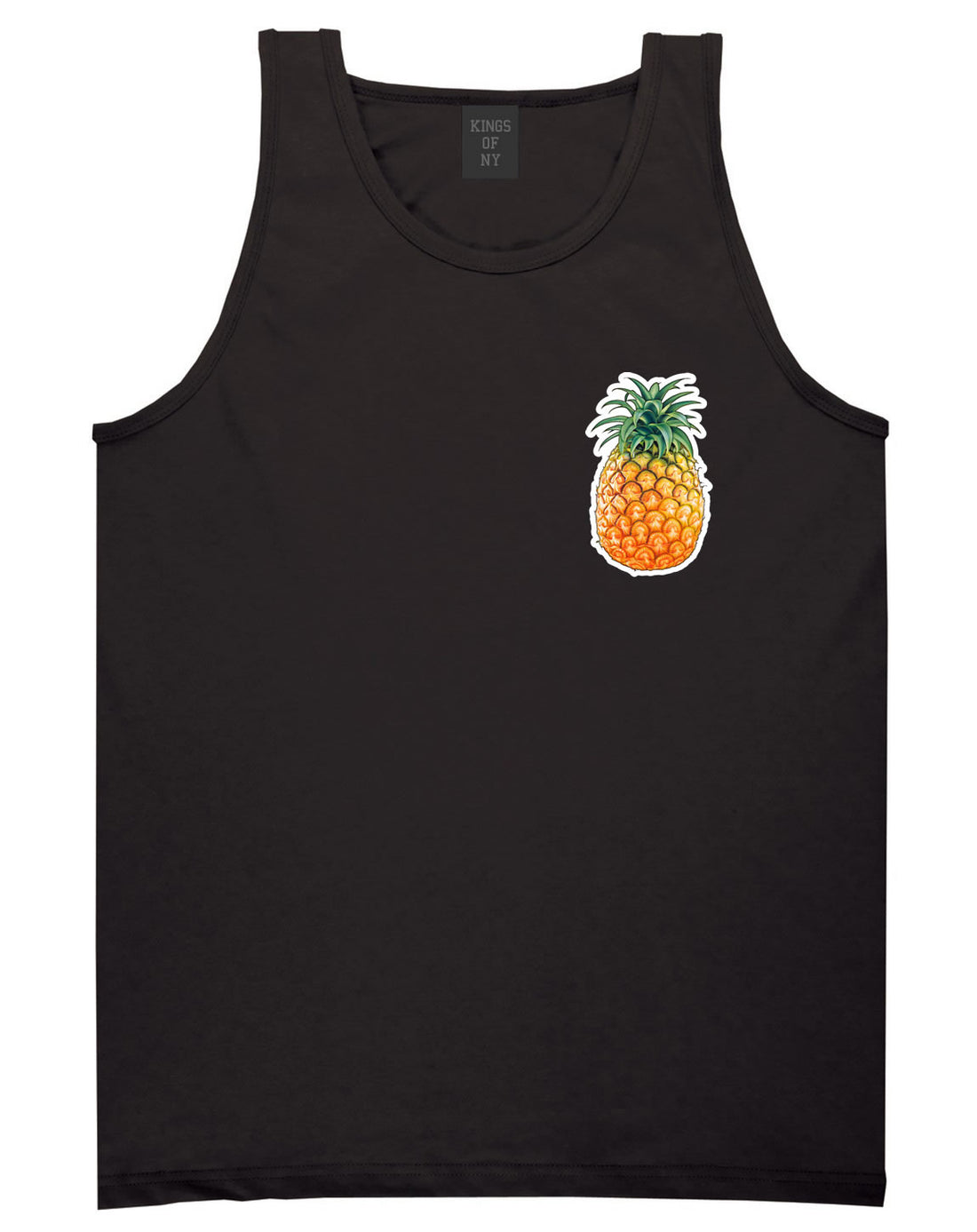 Pineapple Chest Logo Emoji Meme Tank Top