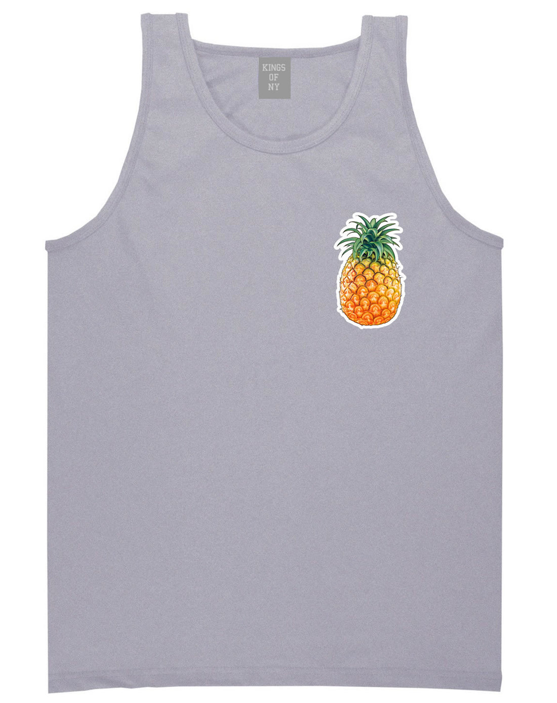 Pineapple Chest Logo Emoji Meme Tank Top