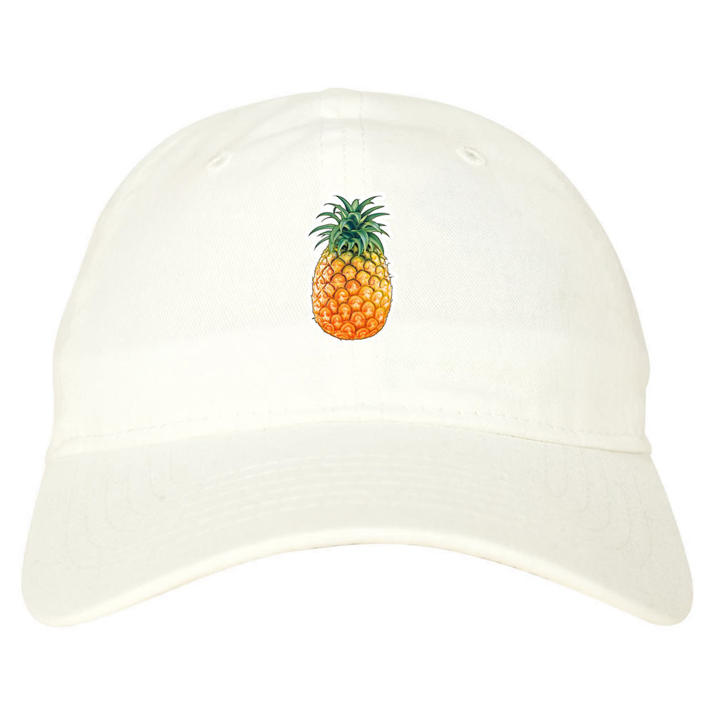 Pineapple Chest Logo Emoji Meme Dad Hat Cap