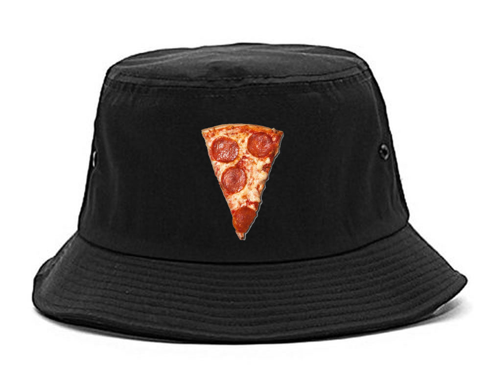 Real Pizza with Pepperoni Emoji Meme Bucket Hat Cap