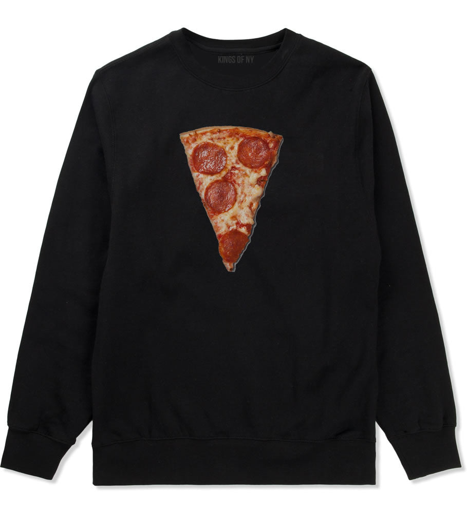Real Pizza with Pepperoni Emoji Meme Crewneck Sweatshirt