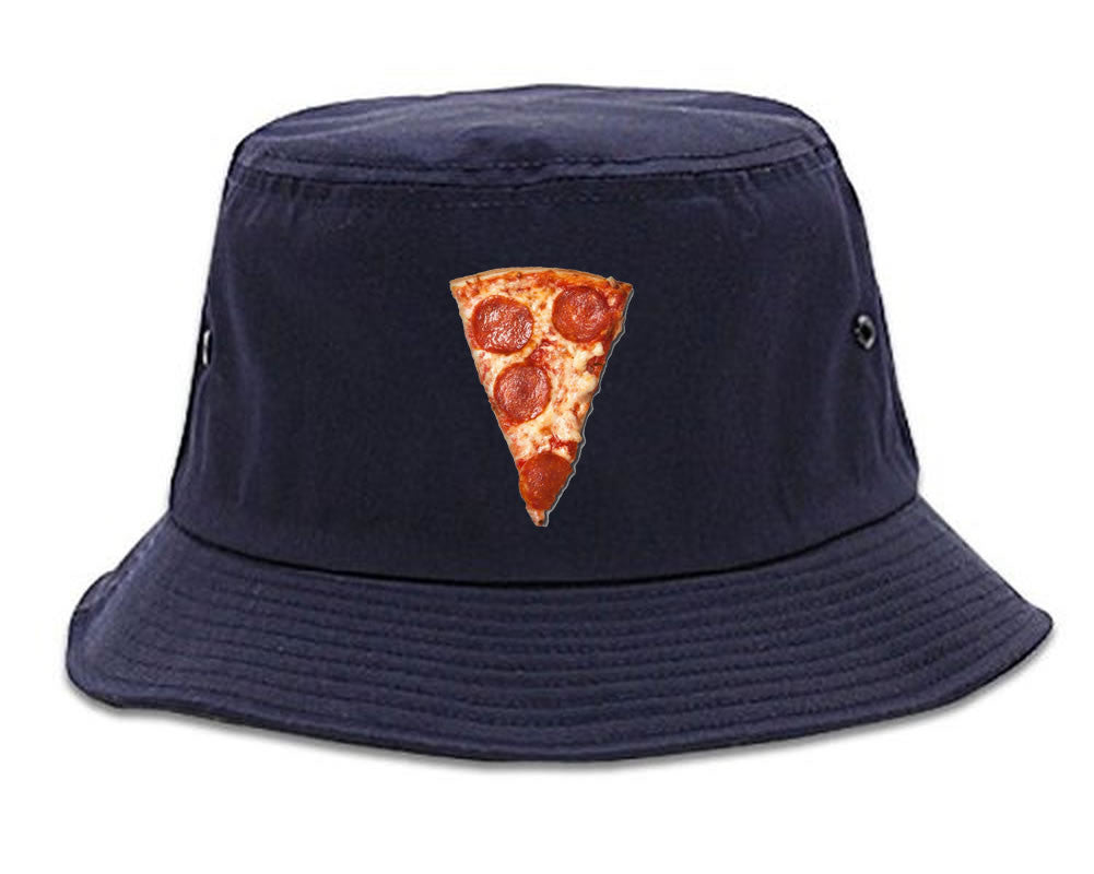 Real Pizza with Pepperoni Emoji Meme Bucket Hat Cap