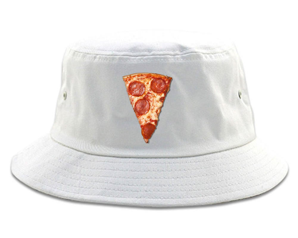 Real Pizza with Pepperoni Emoji Meme Bucket Hat Cap