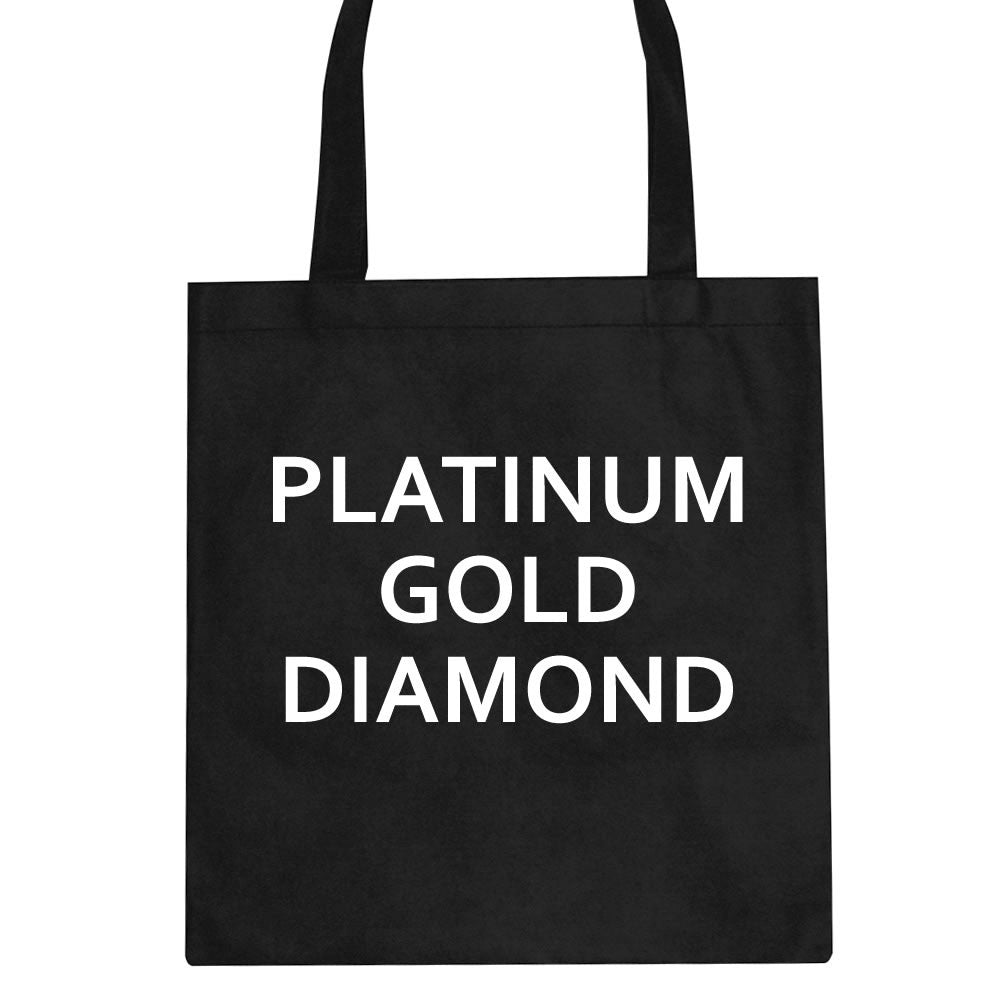 Platinum Gold Diamond Tote Bag by Kings Of NY