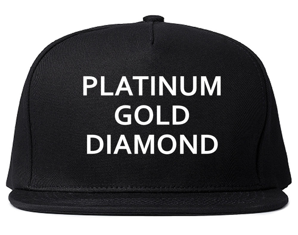 Platinum Gold Diamond Snapback Hat Cap by Kings Of NY