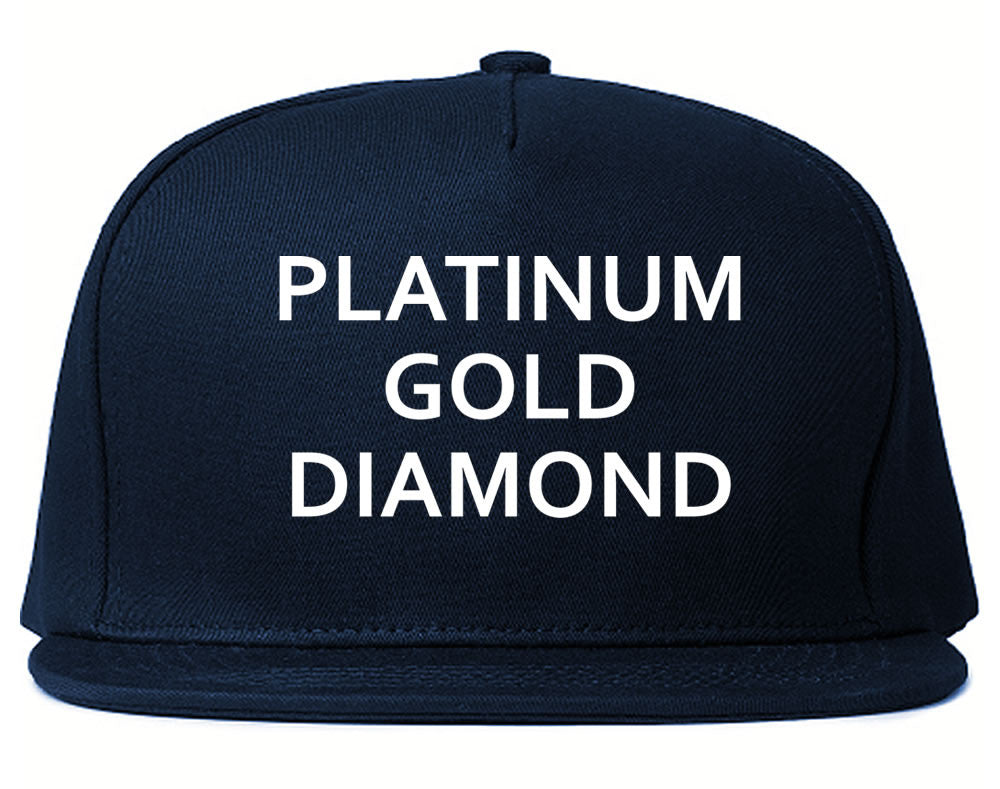 Platinum Gold Diamond Snapback Hat Cap by Kings Of NY