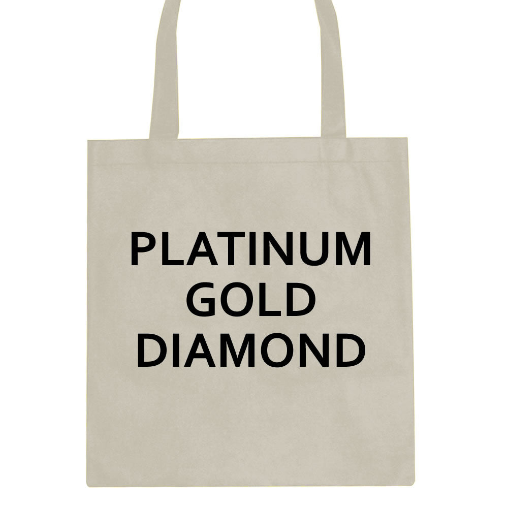 Platinum Gold Diamond Tote Bag by Kings Of NY