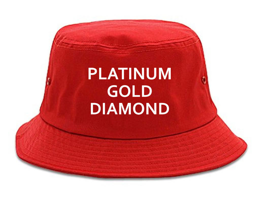 Platinum Gold Diamond Bucket Hat by Kings Of NY