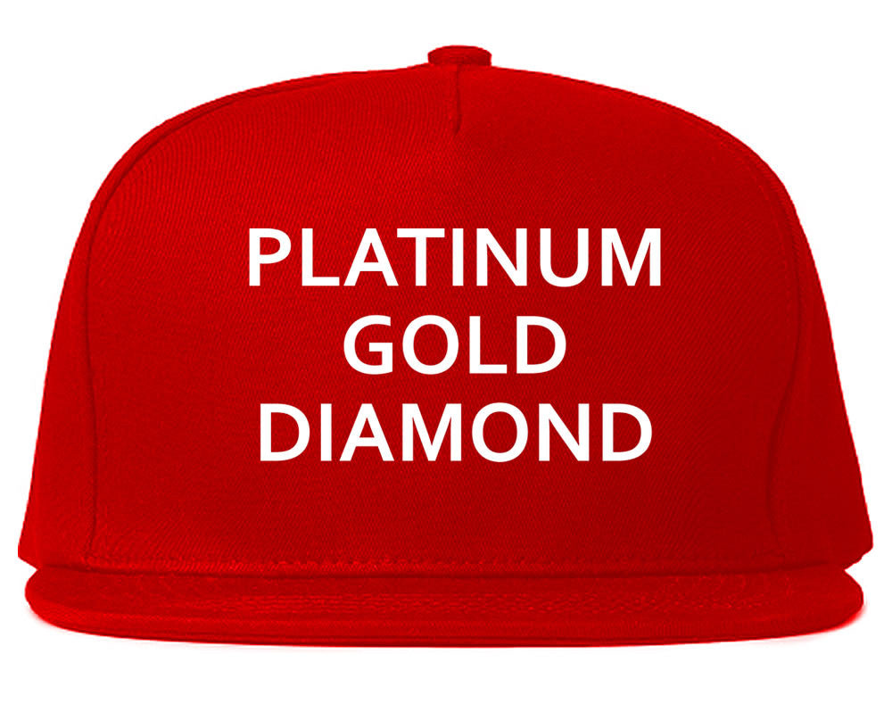 Platinum Gold Diamond Snapback Hat Cap by Kings Of NY