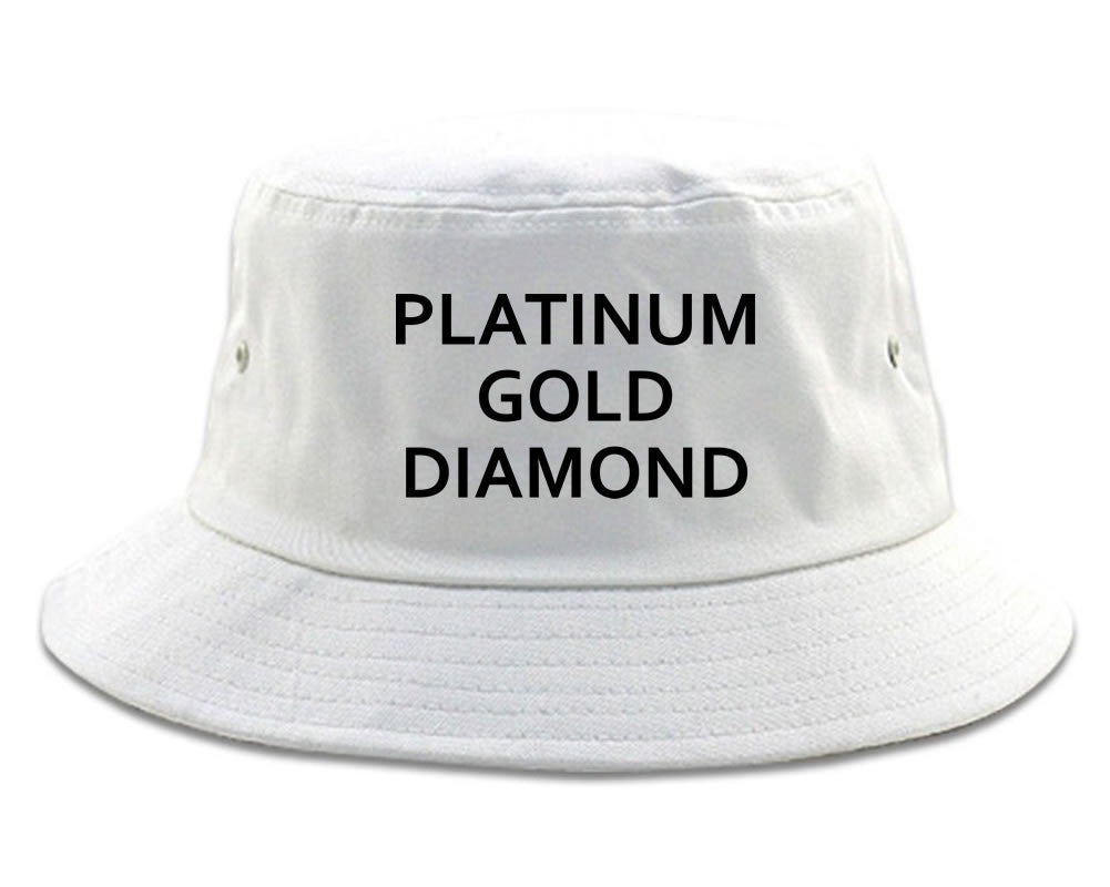 Platinum Gold Diamond Bucket Hat by Kings Of NY