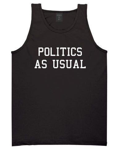 Politics As Usual Hiphop Lyrics Jay 23 Z Old School Tank Top In Black by Kings Of NY