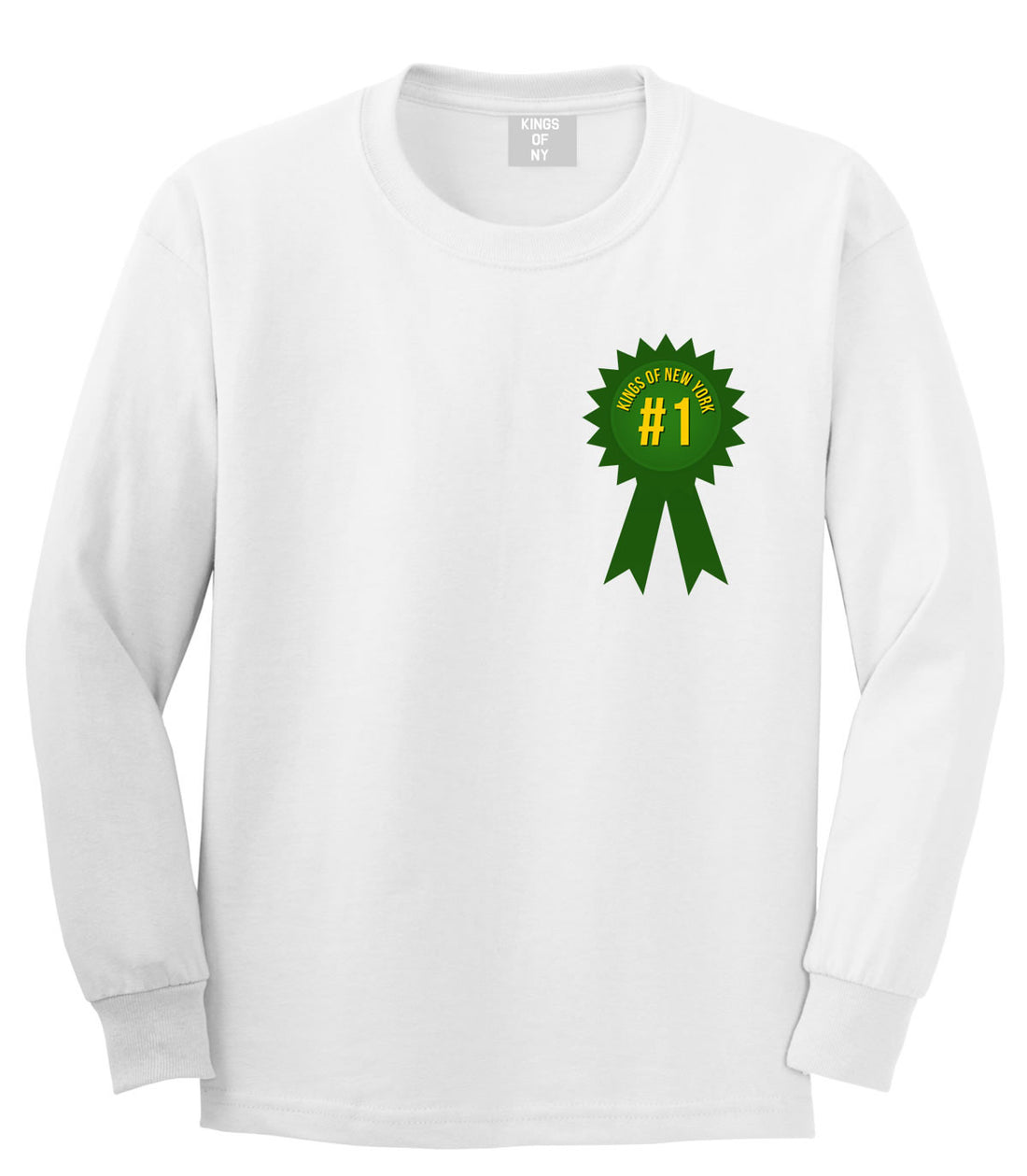 Grand Prize Champions Long Sleeve T-Shirt in White