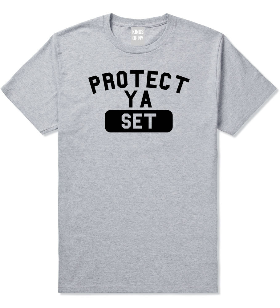 Protect Ya Set Neck T-Shirt in Grey By Kings Of NY