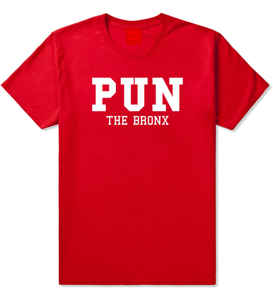 Pun The Bronx T-Shirt in Red by Kings Of NY