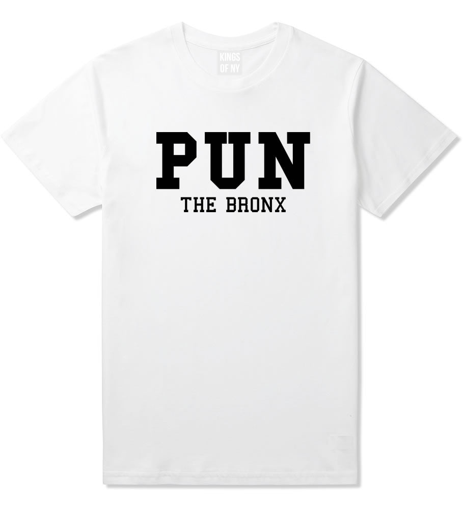 Pun The Bronx T-Shirt in White by Kings Of NY