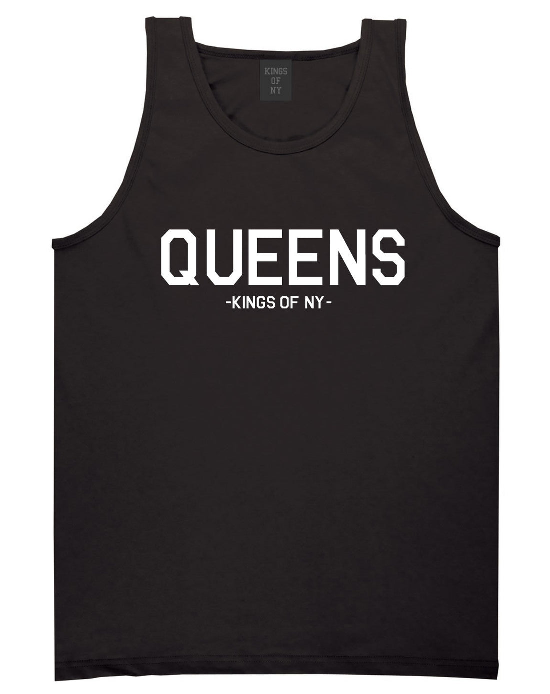 Queens LI New York Tank Top in Black