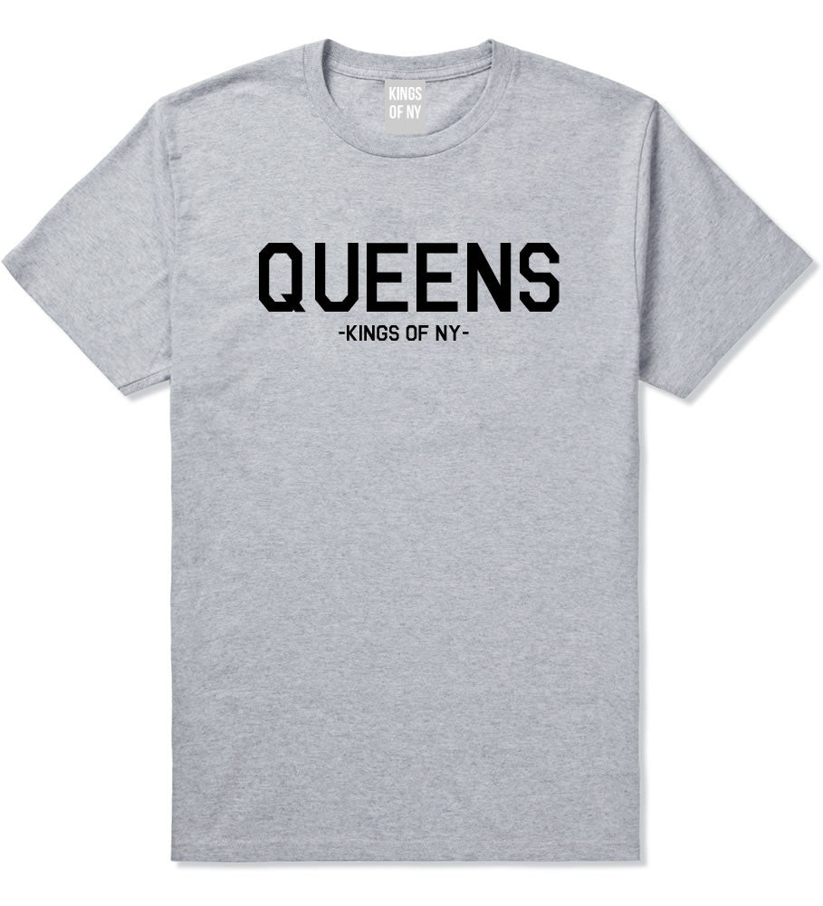 Queens LI New York T-Shirt in Grey