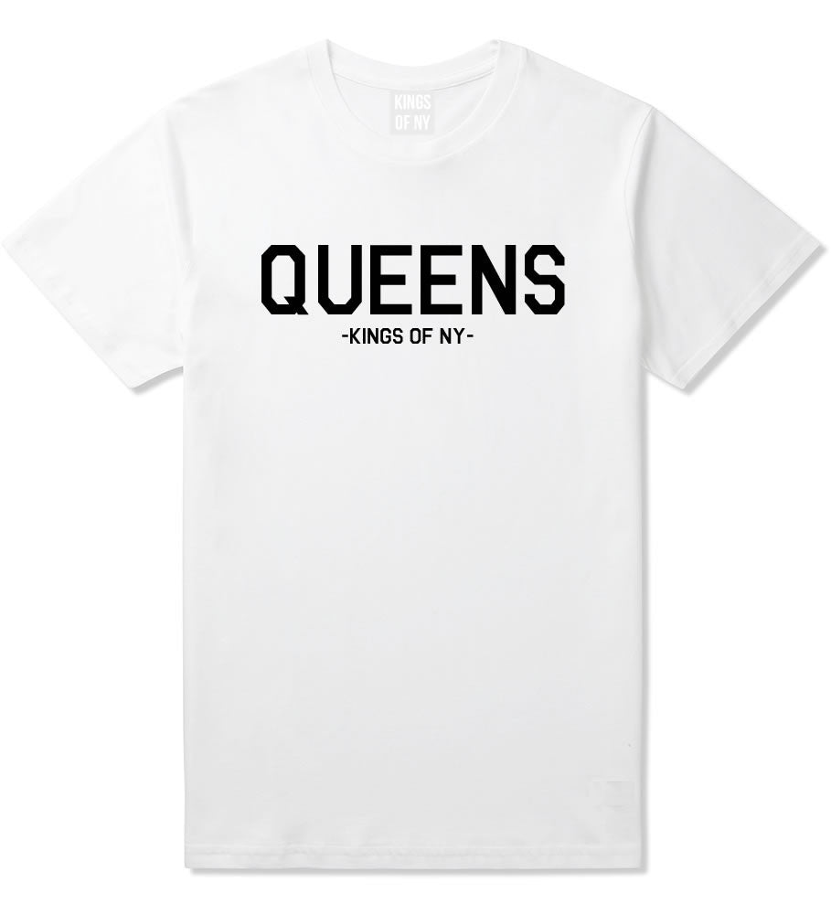 Queens LI New York T-Shirt in White