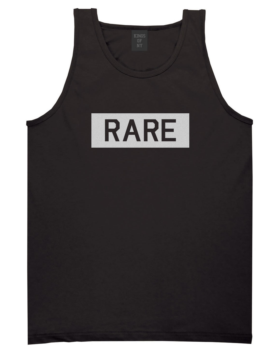 Rare College Block Tank Top in Black by Kings Of NY