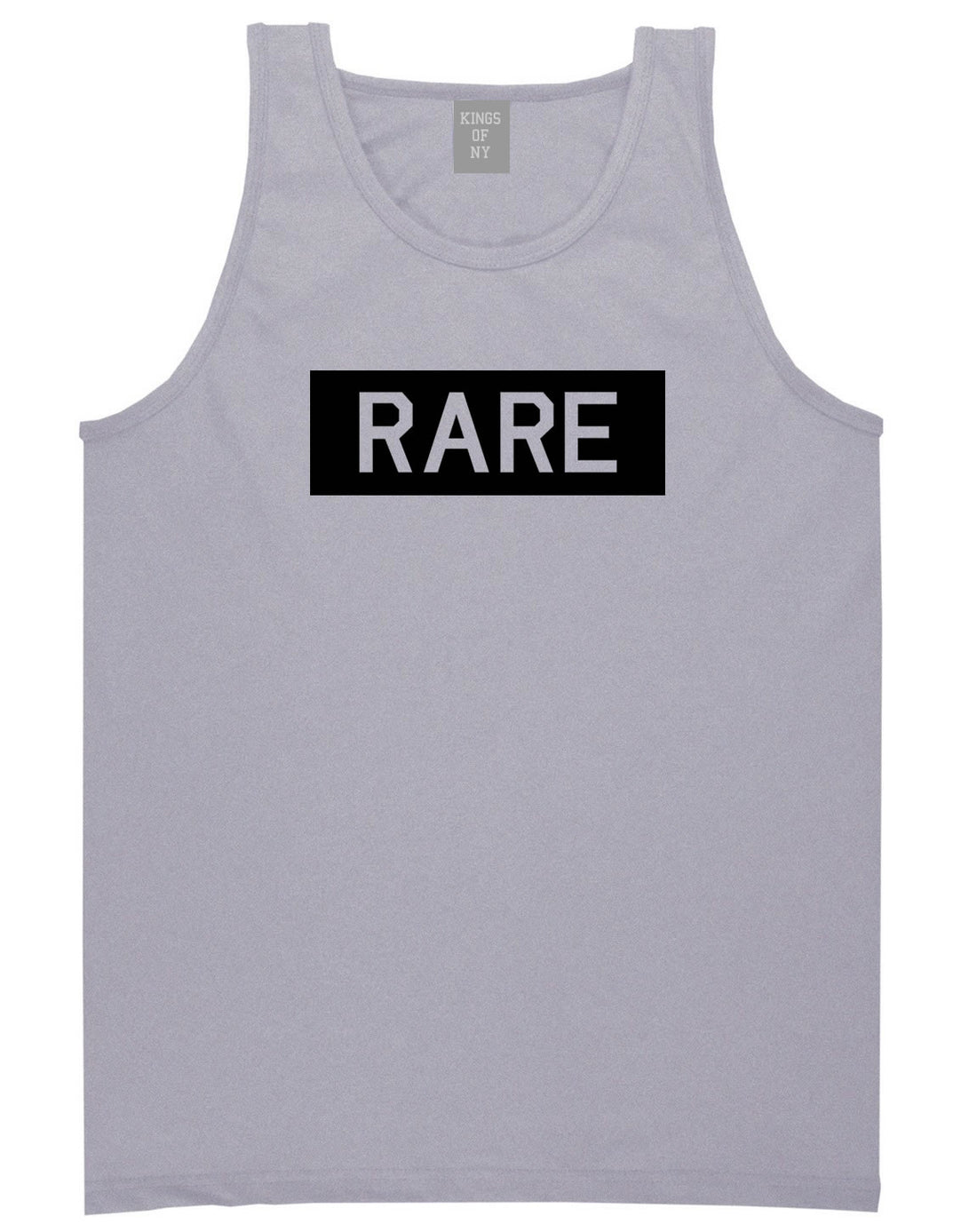Rare College Block Tank Top in Grey by Kings Of NY