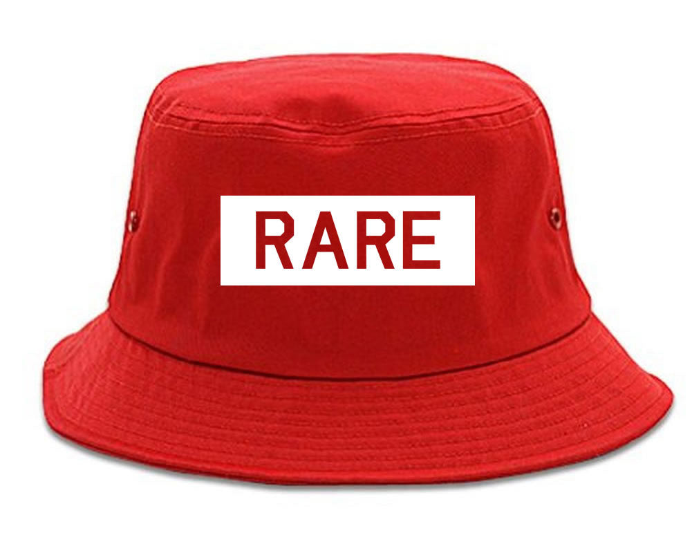 Rare College Block Bucket Hat in Red by Kings Of NY