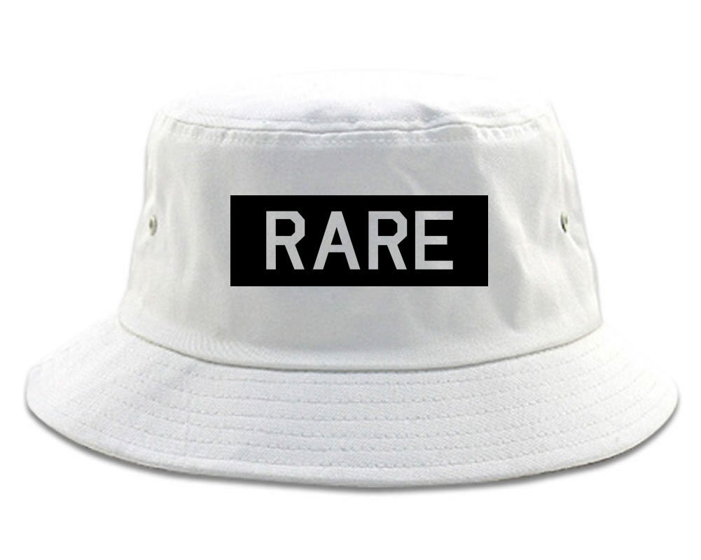 Rare College Block Bucket Hat in White by Kings Of NY