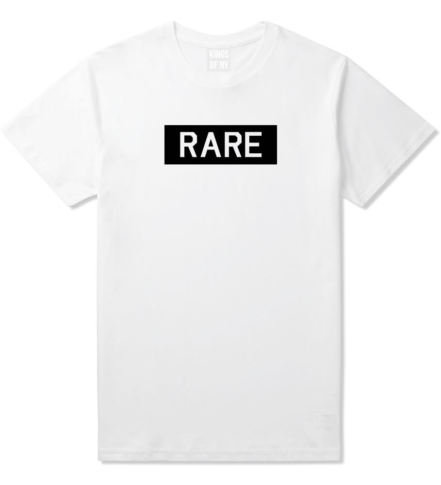 Rare College Block T-Shirt in White by Kings Of NY