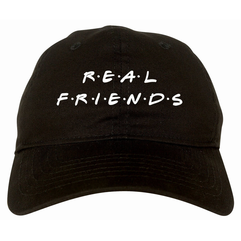 Real Friends Dad Hat Cap in Black