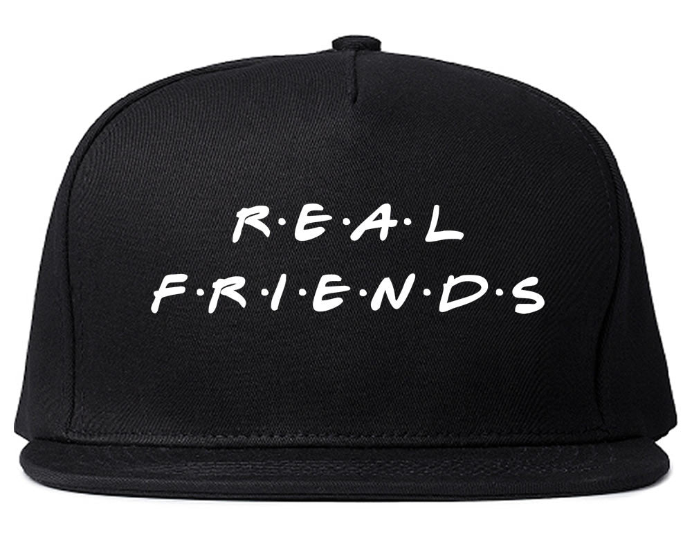 Real Friends Snapback Hat in Black