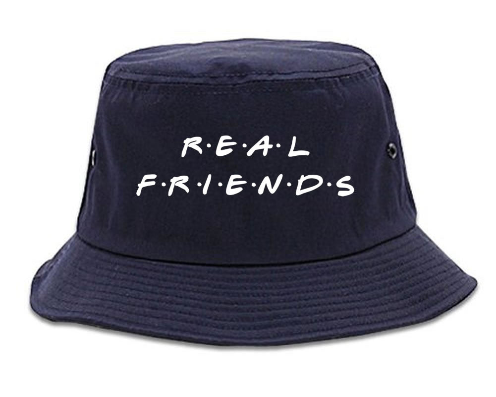 Real Friends Bucket Hat in Blue
